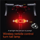 Bicycle with TrekGlow wireless remote control LED tail light for urban micro-mobility safety