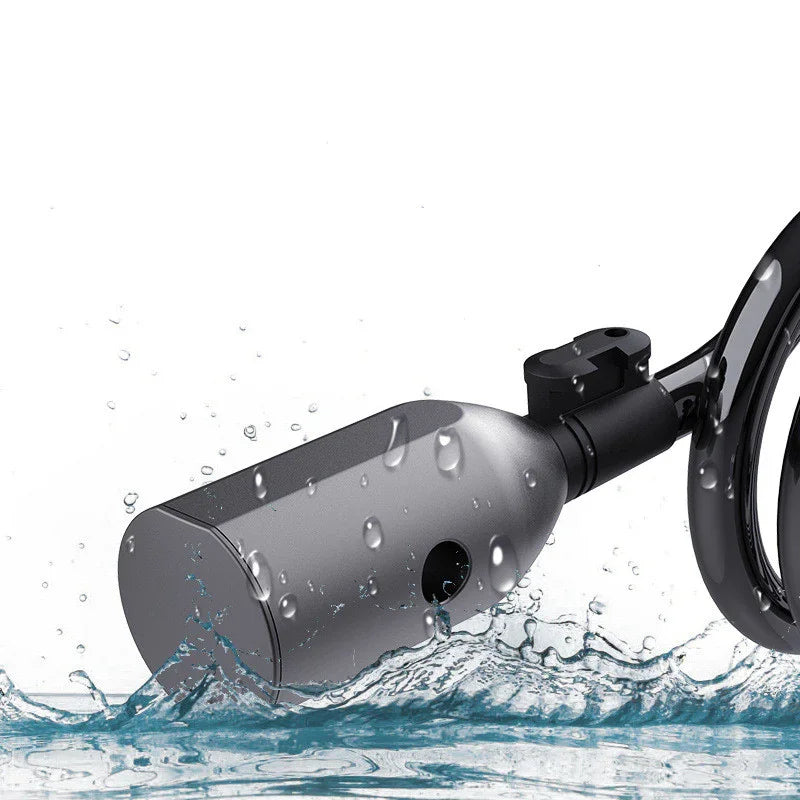 Waterproof urban bike lock in water, TrekGlow safety gear for micro-mobility riders