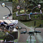Urban bike handlebar rearview mirrors for enhanced safety and visibility during city rides
